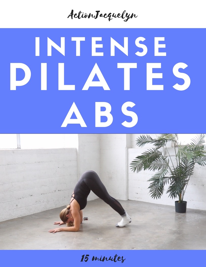 Intense Pilates Abs Workout - At Home Pilates Core Workout With Action ...